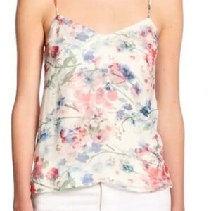 Theory Vanessa silk floral tank